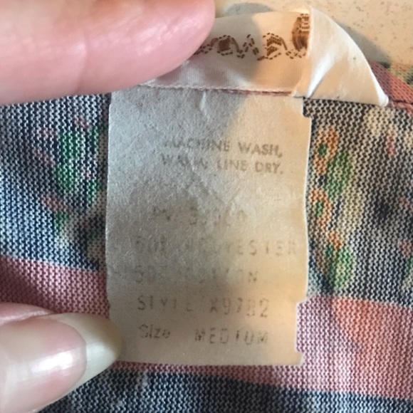 Vintage Xtrovert Cropped Top Women’s Floral Striped Shirt Adjustable Waist Xs-S. - Picture 14 of 14